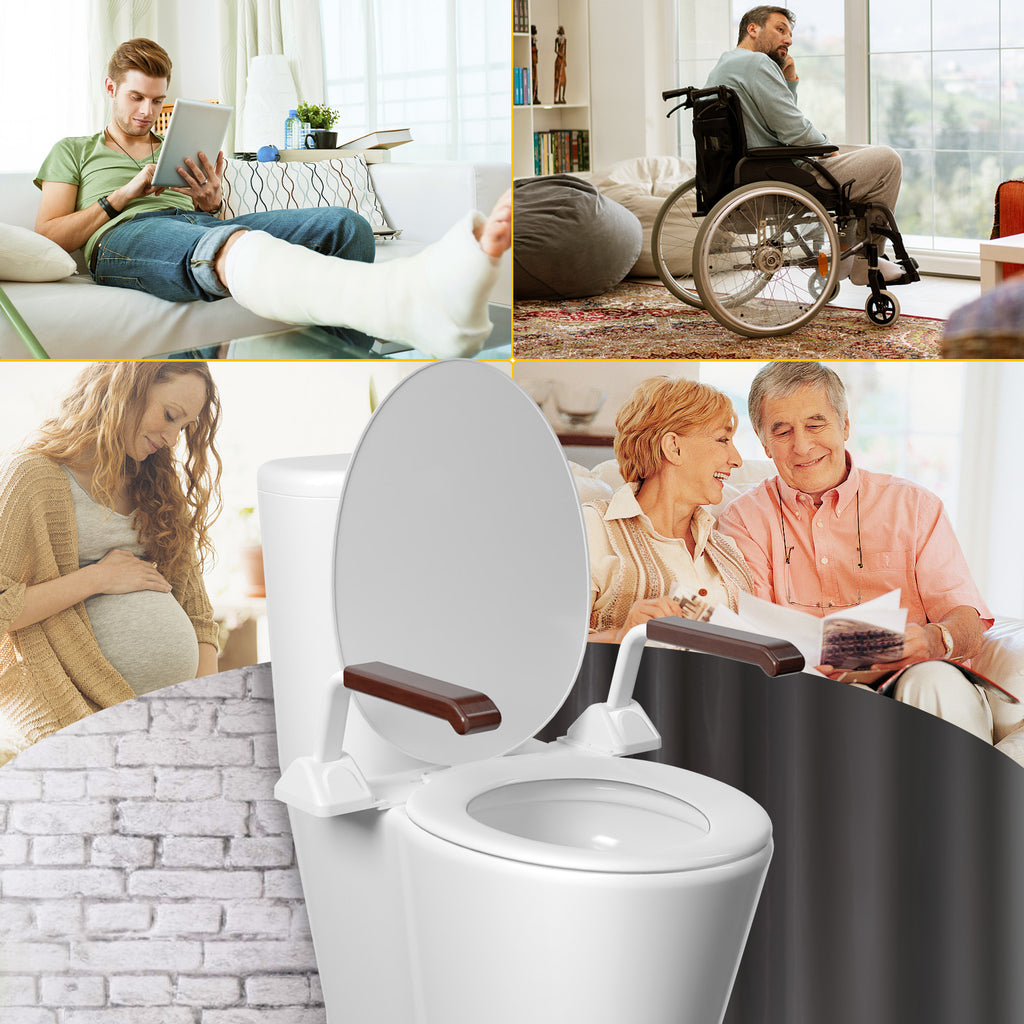 Toilet Disabled Grab Rails Meeting ADA Compliance Standards