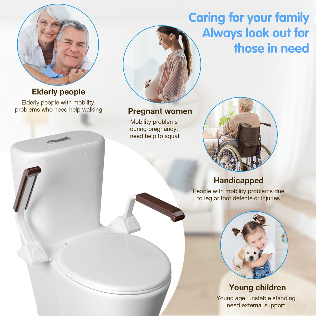 Combining Commode Toilets and Safety Rails for Maximum Bathroom Accessibility