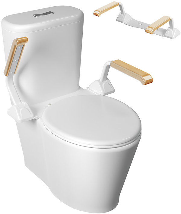 Barres d'appui de sécurité pour toilettes pour personnes âgées, siège de toilette réglable et robuste avec poignées au-dessus des toilettes, produits pliables d'assistance aux personnes âgées handicapées