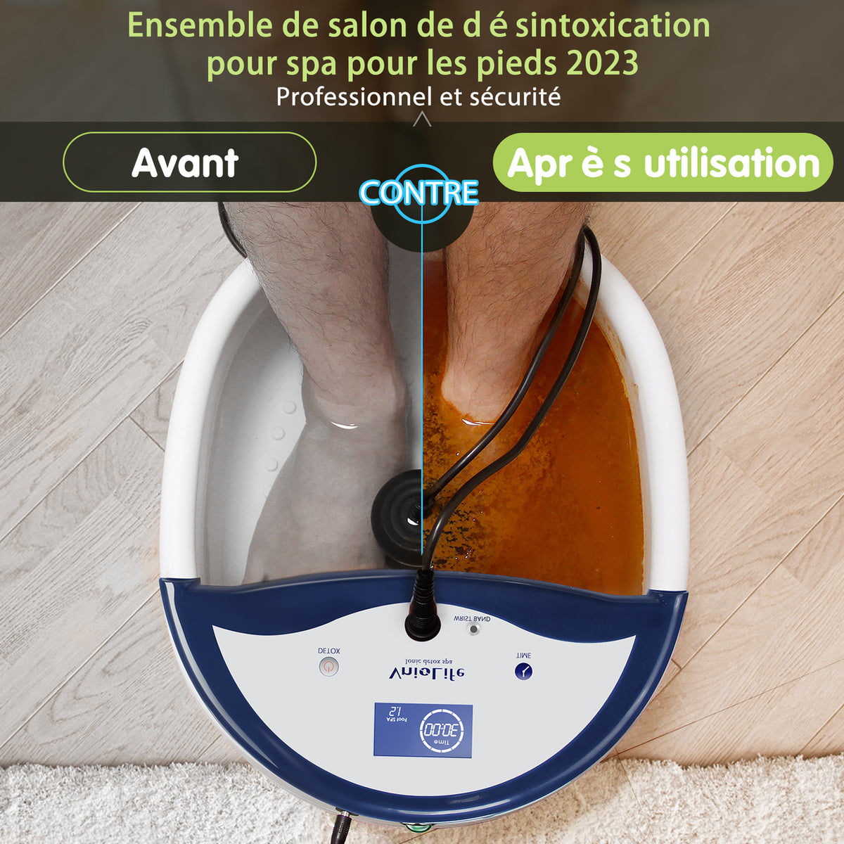 Bain de Pied Ionique Professionnel détoxination ionique spa ionique detox par les pieds