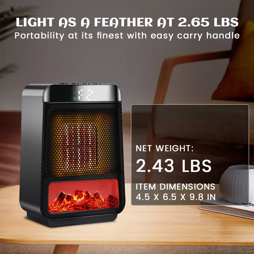 Ceramic Desk Heater 1500W Low Energy Consumption Silent Heater for Home & Office