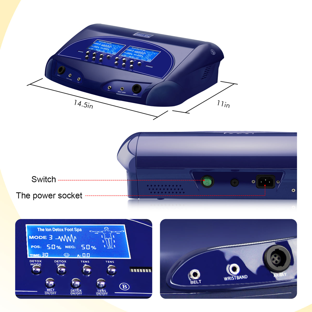 Latest Dual Ion Life Detox Machine