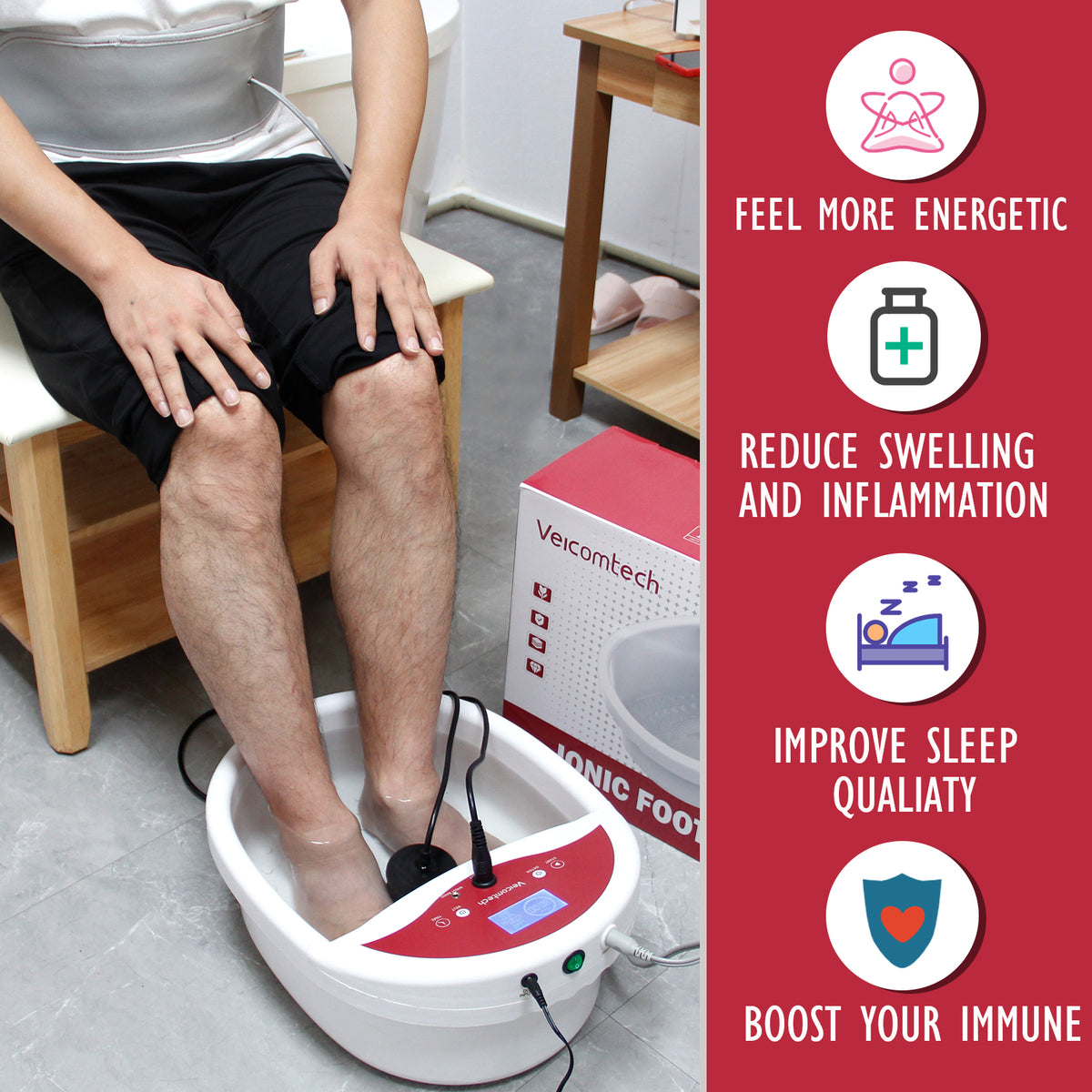 WL-801B  Popular Ion Foot Detox Device Foot Detox Spa Machine