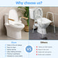 Safety Rail For Toilet,Elder Care,Toilet Safety Rails Frame For Seniors, Heavy Duty Adjustable Handicap Toilet Seat With Handles Over Toilet