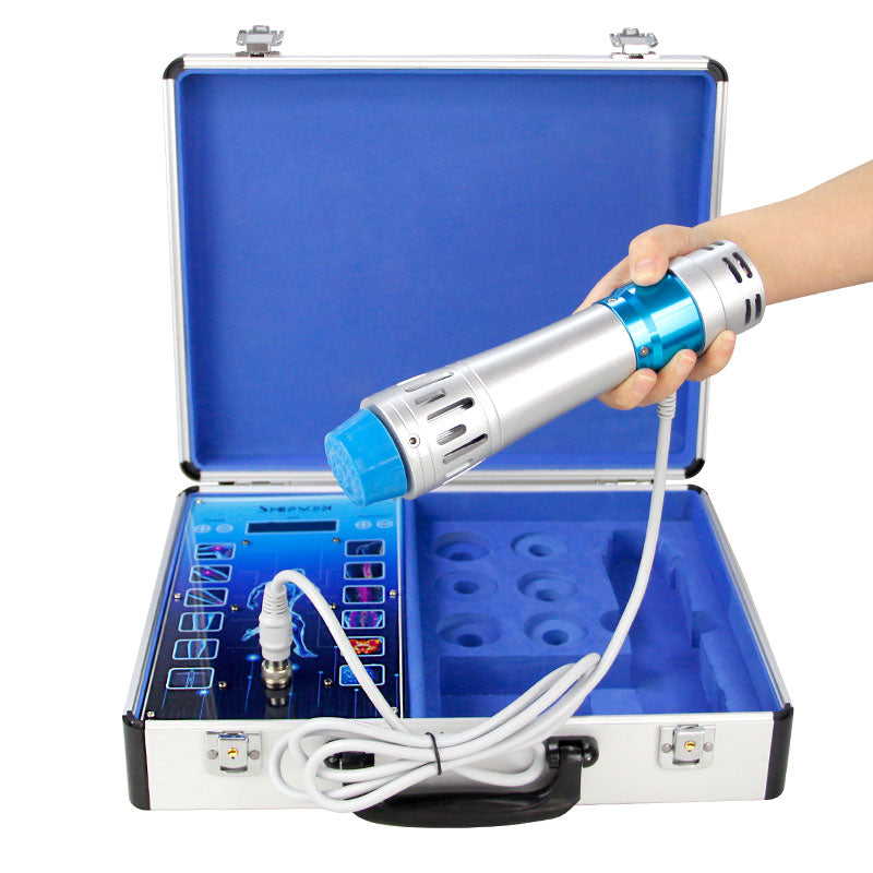 Shockwave Therapy Machine Body Muscle Relaxation Massage Tool Shock Wave Pain Relief with 7 Heads