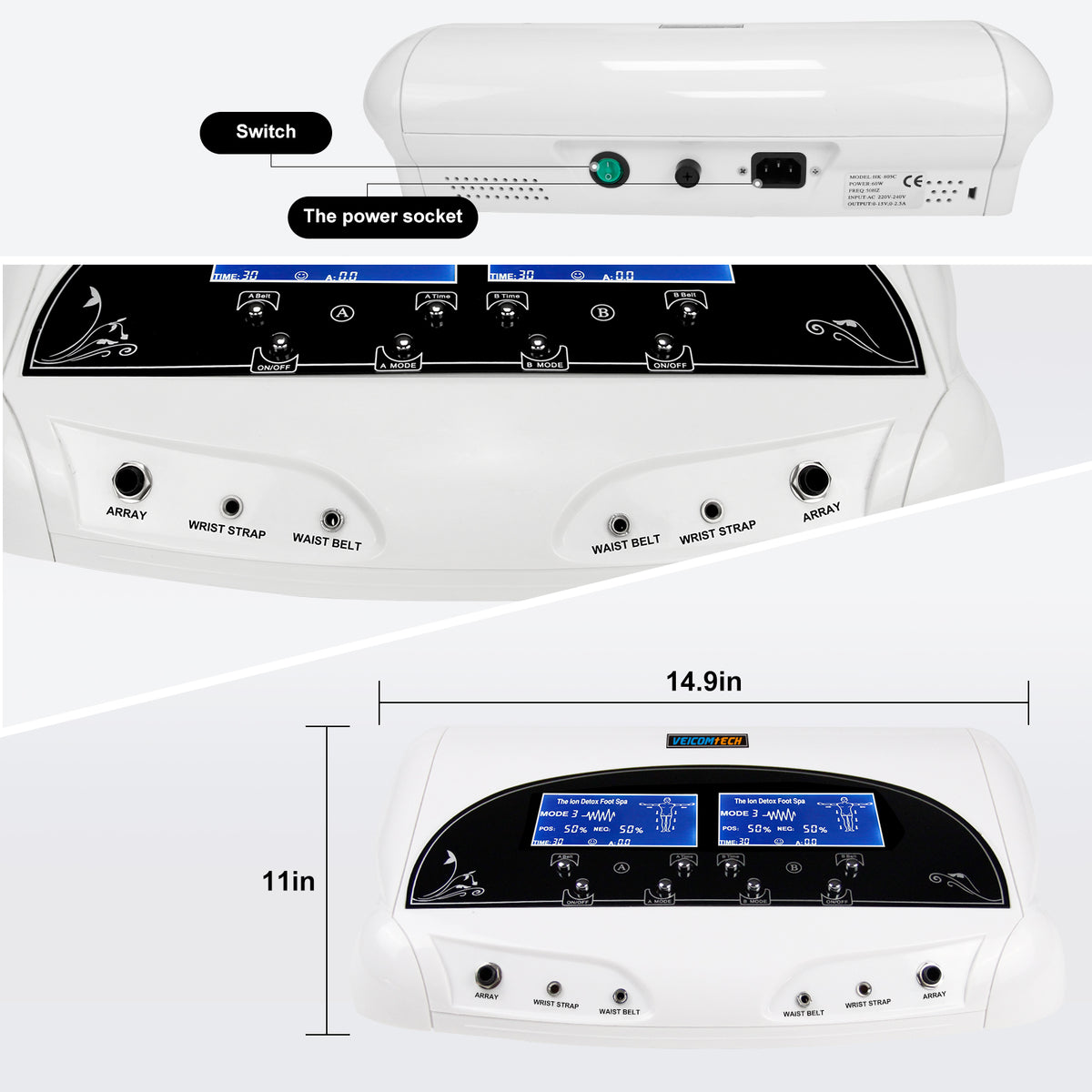 Foot Detox Ionic Foot Bath Detox Machines WL-805C