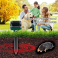 Outdoor Waterproof Pest Repellent Ultrasonic, Rat Shock Electronic LED Solar Power,  Mouse Mole Snakes Pest Rodent Repeller for Garden, Courtyard, Park