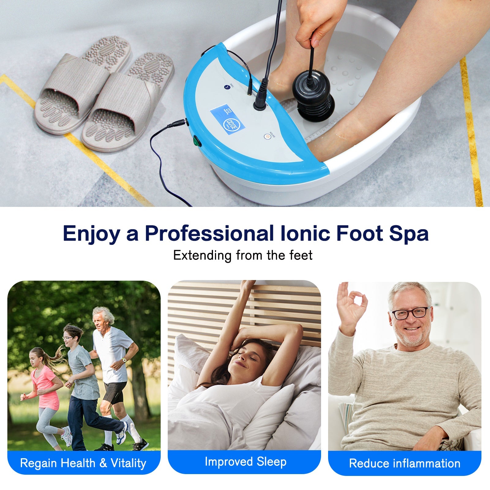 WL801A Highend Ionic Foot Bath Deep Detoxification Foot Spa Detox Ma