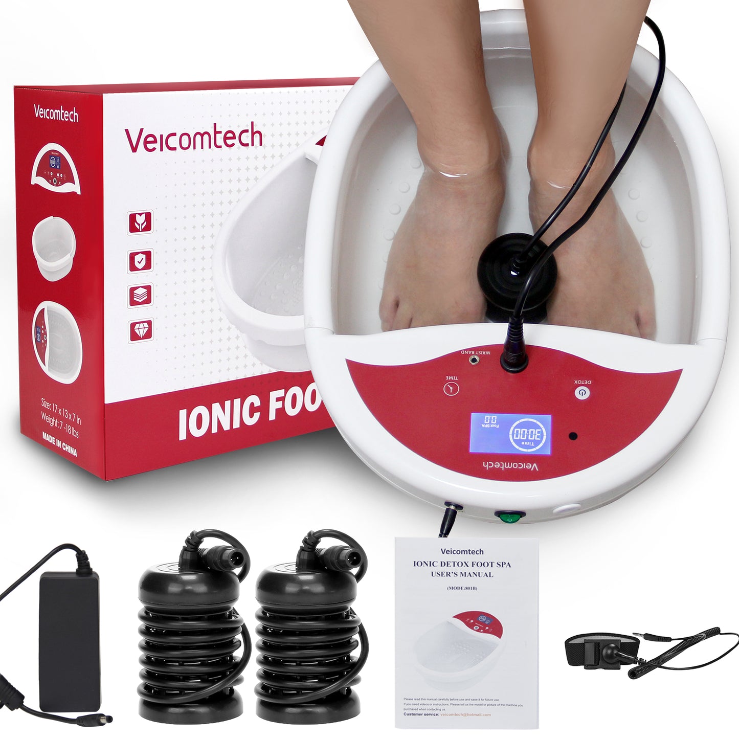 Ion Cleanse Ionic Foot Bath Detox Machine Body Detox Remove Toxin From Feet WL-801A