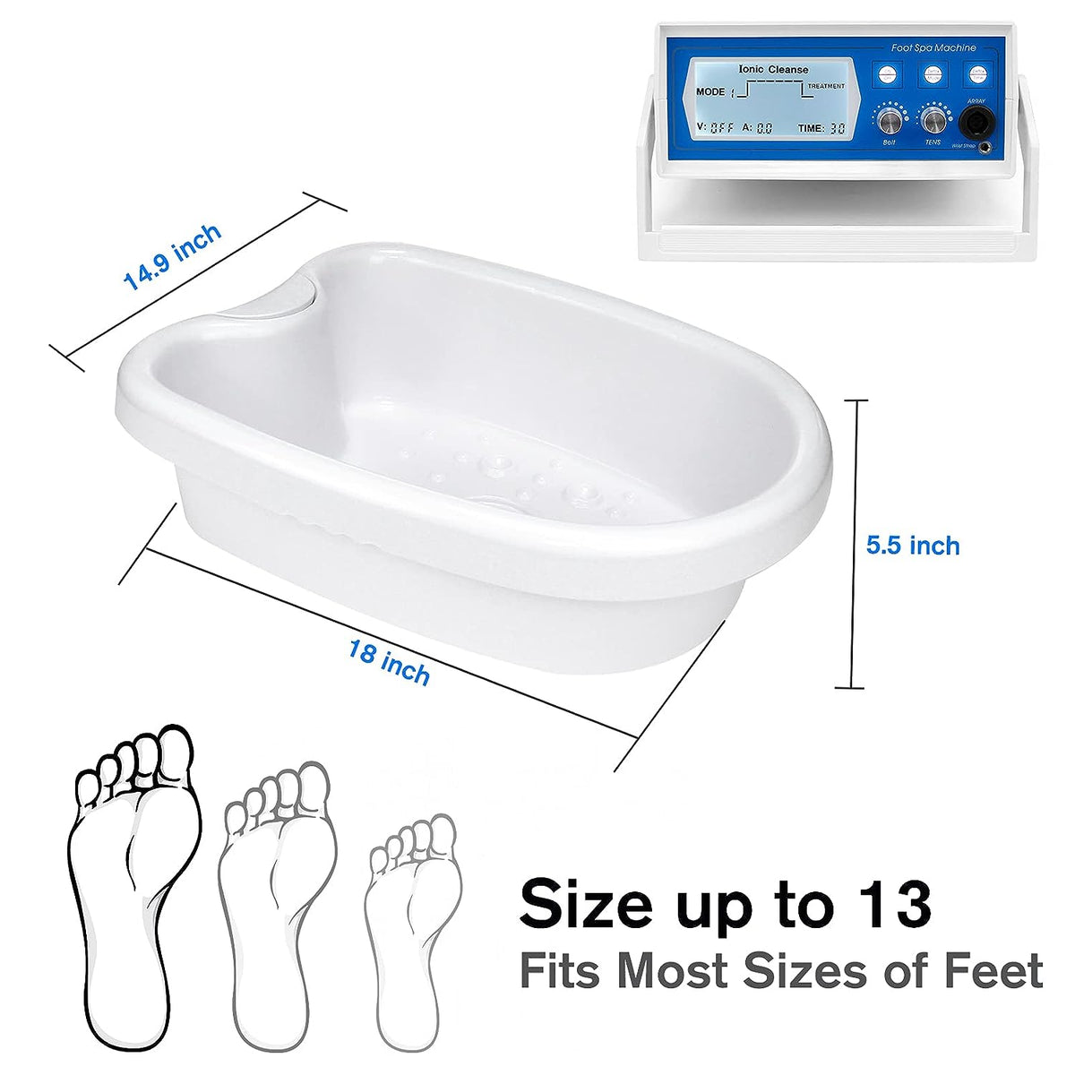 ionic foot spa machine