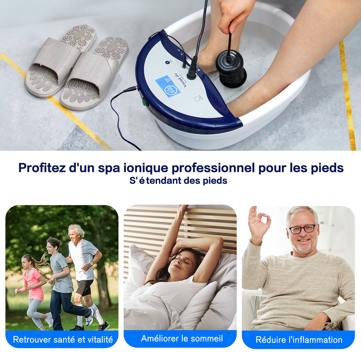 Bain de Pied Ionique Professionnel détoxination ionique spa ionique detox par les pieds