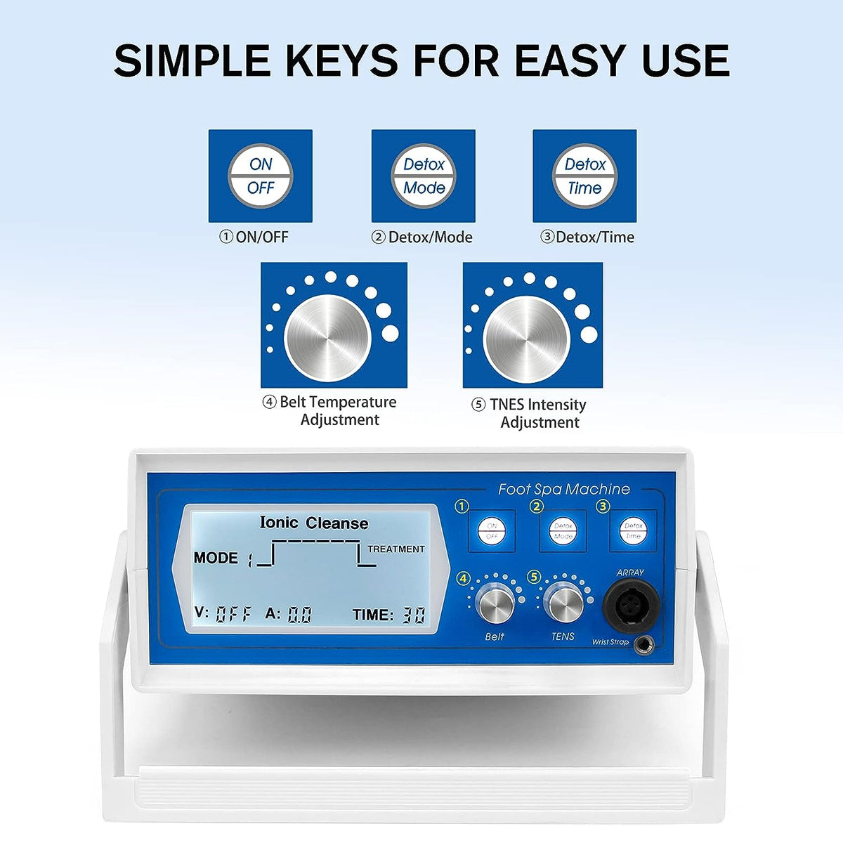 veicomtech ionic foot bath detox machine