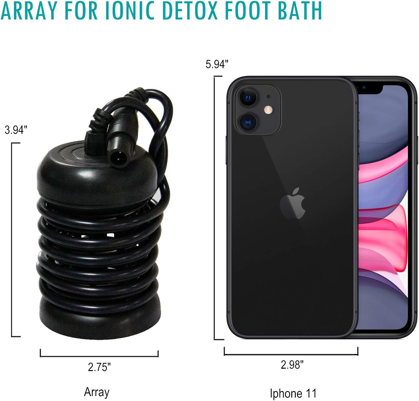 ionic detox foot bath array