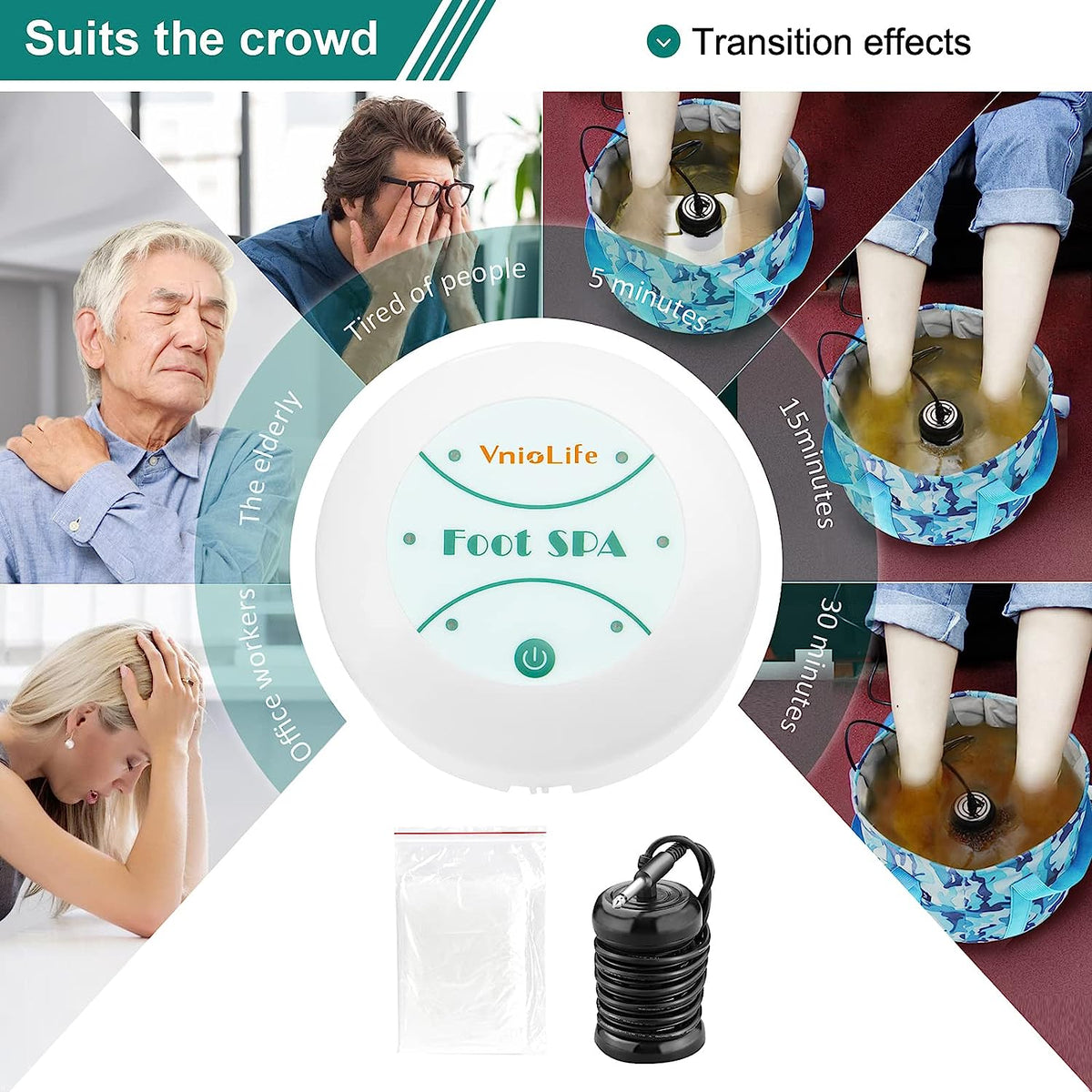 Ionic Detox Foot SPA Machine, Detox Foot Bath Ionic, Ionic Foot Bath Detox Machine, Suitable for Family Beauty Club