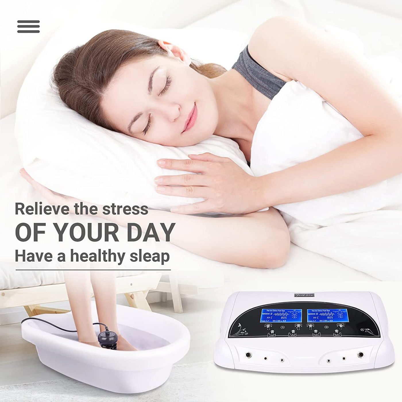 Detox Machine Professional Foot Detox Machine, Ionic Ion Detox Foot Bath Spa Cleanse ...