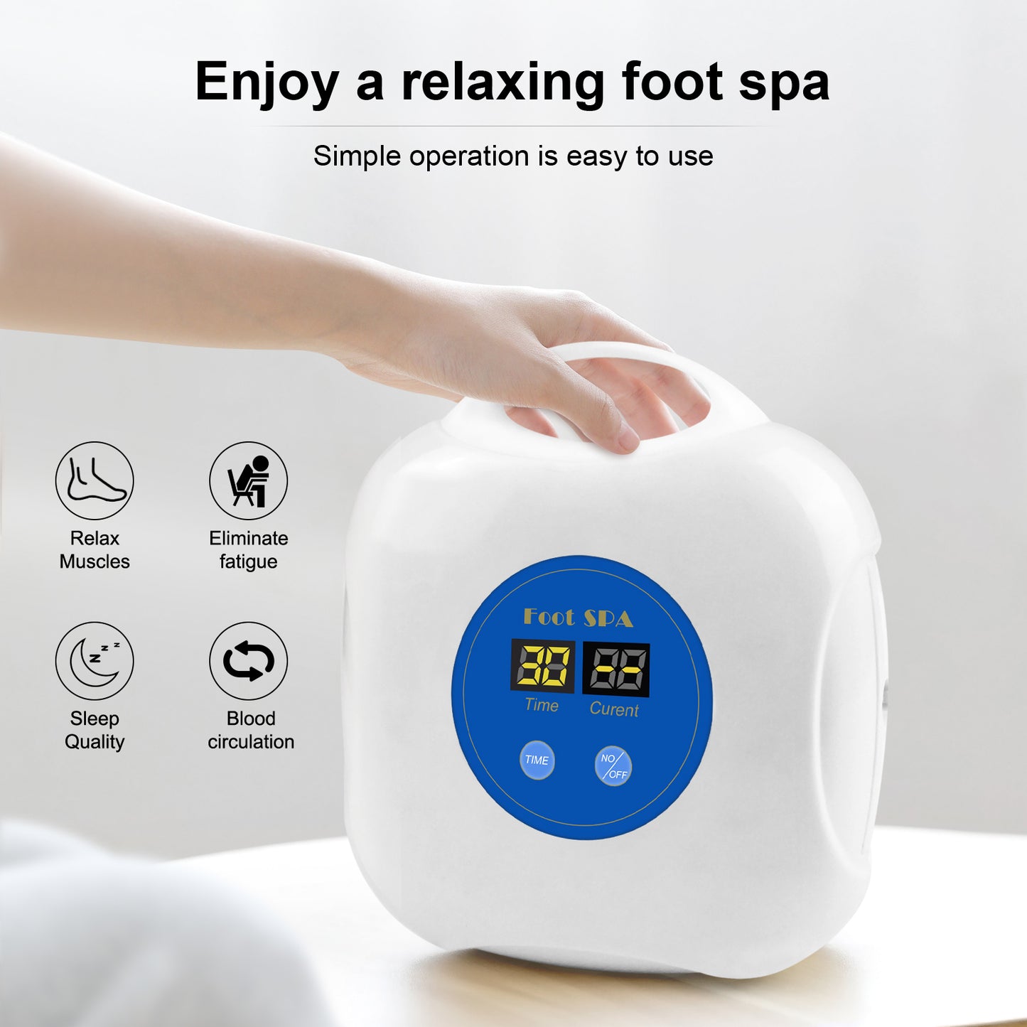 2024 Upgrade Ionic Foot Bath Detox Machine - Ionic Detox Foot Bath, Foot Detox Machine, Touch ON/OFF, LCD & Timer for Home Use Beauty Salon (2 Arrays,100 Liners,1 Blue Bag)