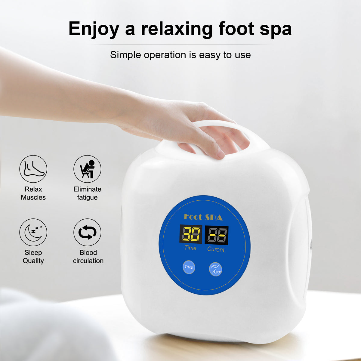 2024 Upgrade Ionic Foot Bath Detox Machine - Ionic Detox Foot Bath, Foot Detox Machine, Touch ON/OFF, LCD & Timer for Home Use Beauty Salon (2 Arrays,100 Liners,1 Blue Bag)