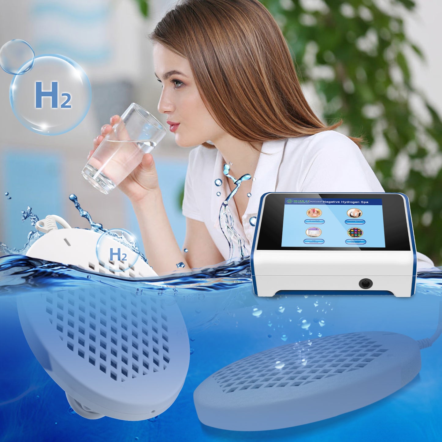 Rich Hydrogen Water Drinking Healthy Hydrogen Water Cleaning Face and Body