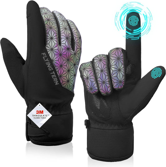 Winter Gloves for Men Women - Adult Snow Gloves - Waterproof Snowboarding & Skiing Gloves - Insulated Gloves, 3M Thinsulate Warm Touch Screen Cold Weather for Outdoors Cycling, Running