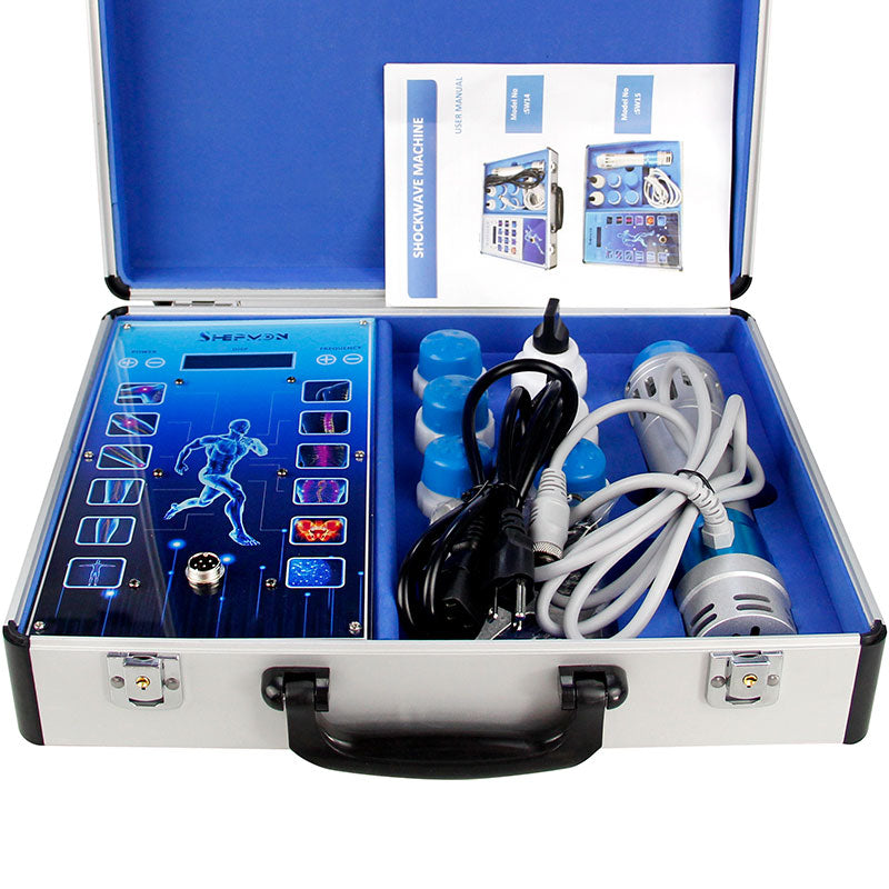 Shockwave Therapy Machine Body Muscle Relaxation Massage Tool Shock Wave Pain Relief with 7 Heads