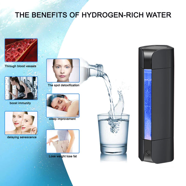 Hydrogen Water Bottle Generator, Best Hydrogen Water Machine with Inhaler SPE PEM Technology, Ion Water Bottle High Concentration Hydrogen Bottle