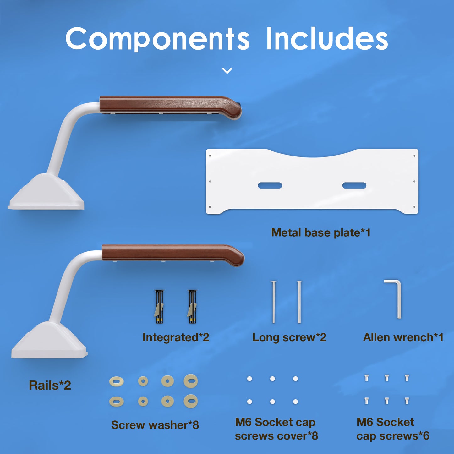 Safety Rail For Toilet,Elder Care,Toilet Safety Rails Frame For Seniors, Heavy Duty Adjustable Handicap Toilet Seat With Handles Over Toilet