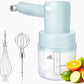 Electric Hand Mixer with Garlic Chopper，3 IN 1 with 5 Speed Cordless Handheld Mixer (Green)