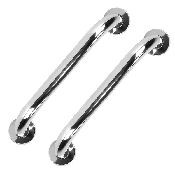 2Pcs Bath Grab Bar Sturdy Stainless Steel Shower Safety Handle For Bathtub Toilet Stairway 220LBS Pull Force