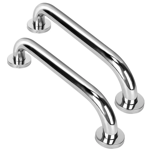 2Pcs Bath Grab Bar Sturdy Stainless Steel Shower Safety Handle For Bathtub Toilet Stairway 220LBS Pull Force