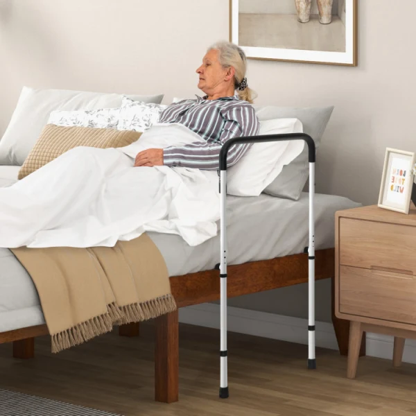 Bed Assist Rail for Elderly Adults Safety with Adjustable Heights, Bed Rails for Seniors Fall Prevention,Bed Guard Bed Handles Bars