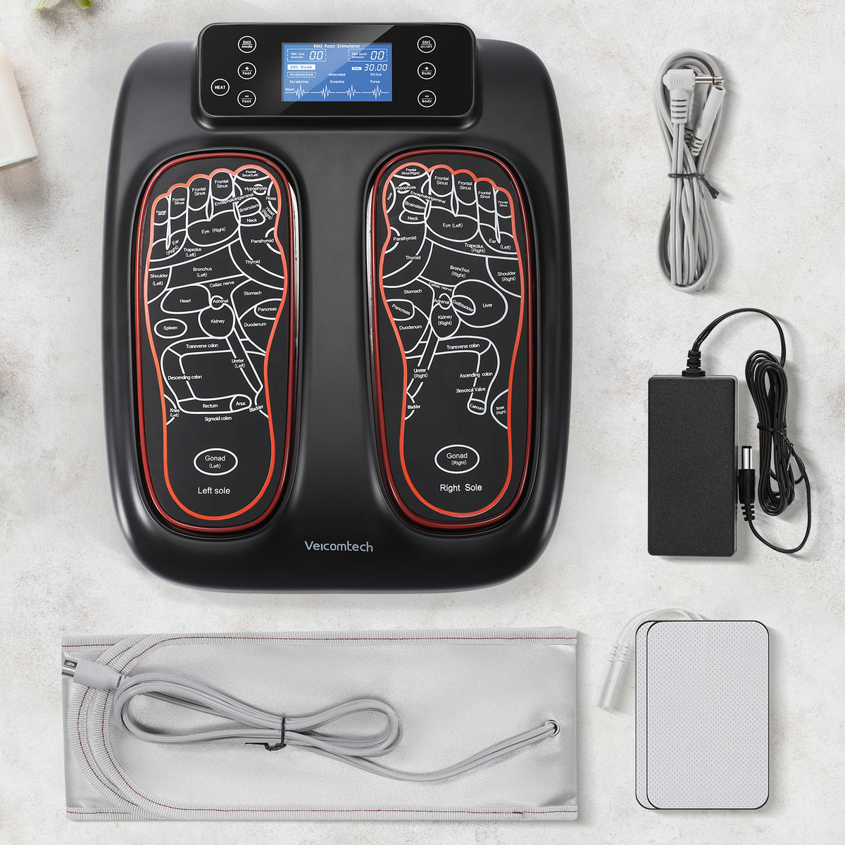 EMS Foot Massagers with Heat Foot Circulation Machine for Neuropathy Electric Muscle Stimulator