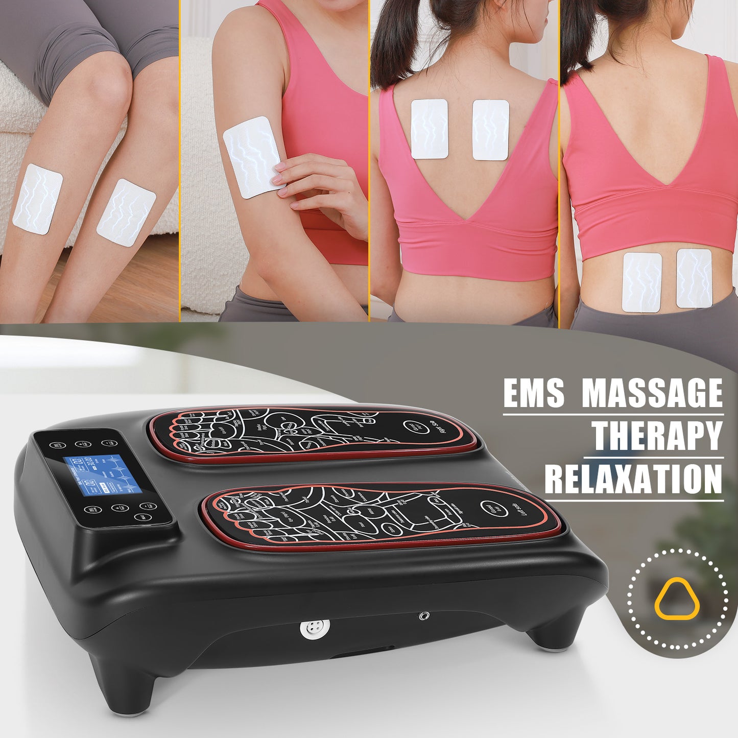 EMS Foot Massagers with Heat Foot Circulation Machine for Neuropathy Electric Muscle Stimulator