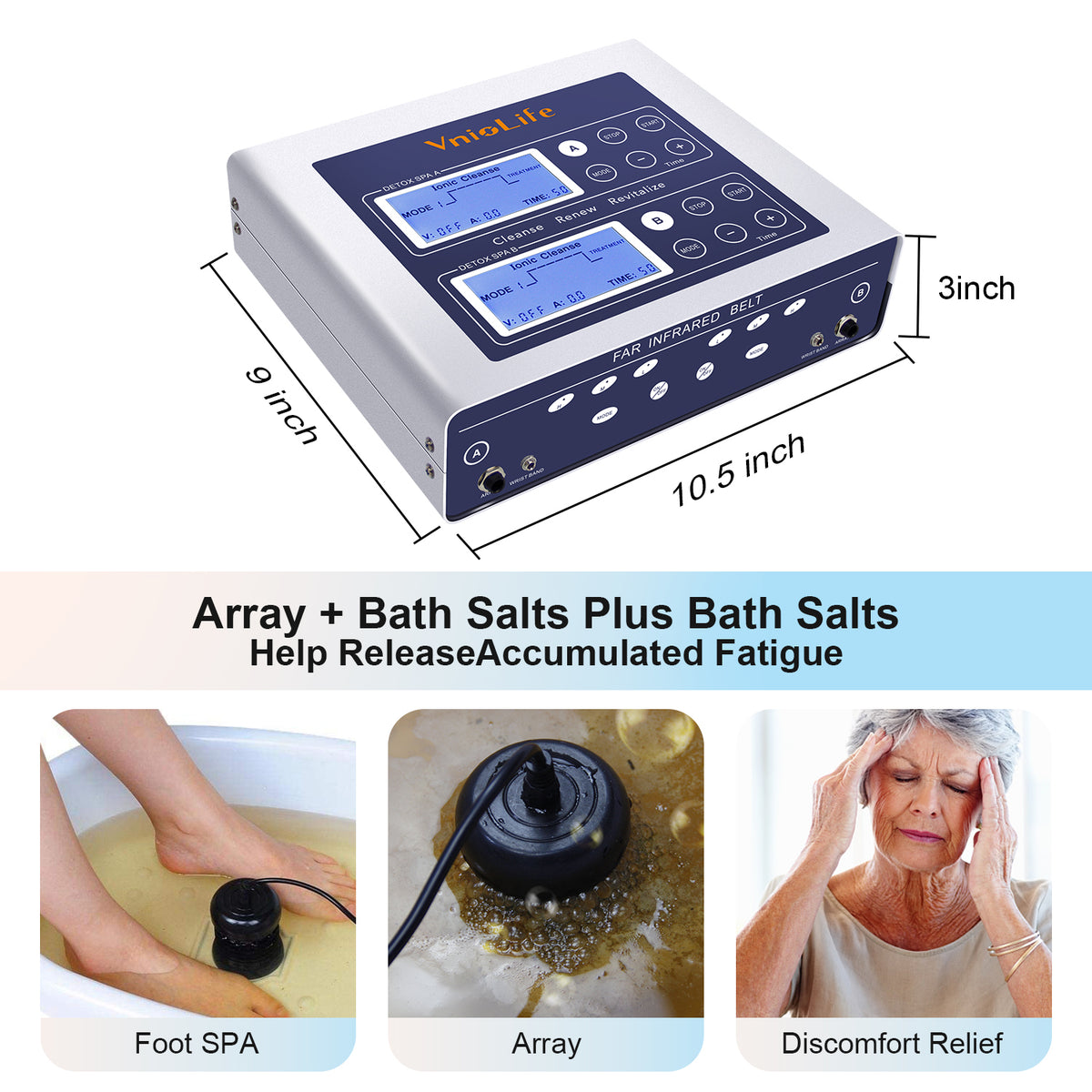 Detox Machine Ionic Foot Detox Foot Bath Spa Detox Machine WL-809-white – HUAKAI ...