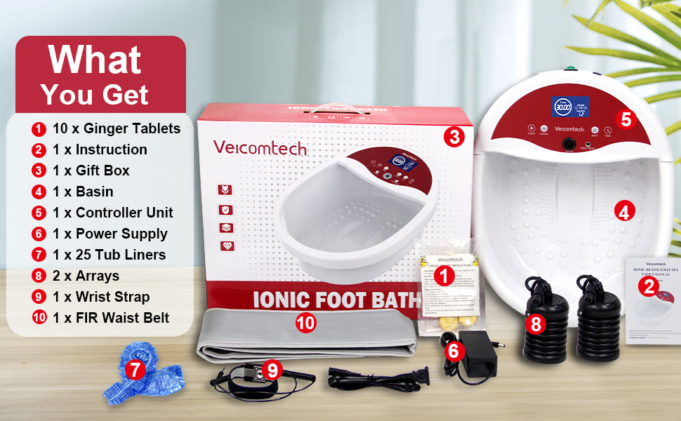 Ionic Foot Bath Detox Machine Spa Kit Ionic Foot Detox Machine WL-801B