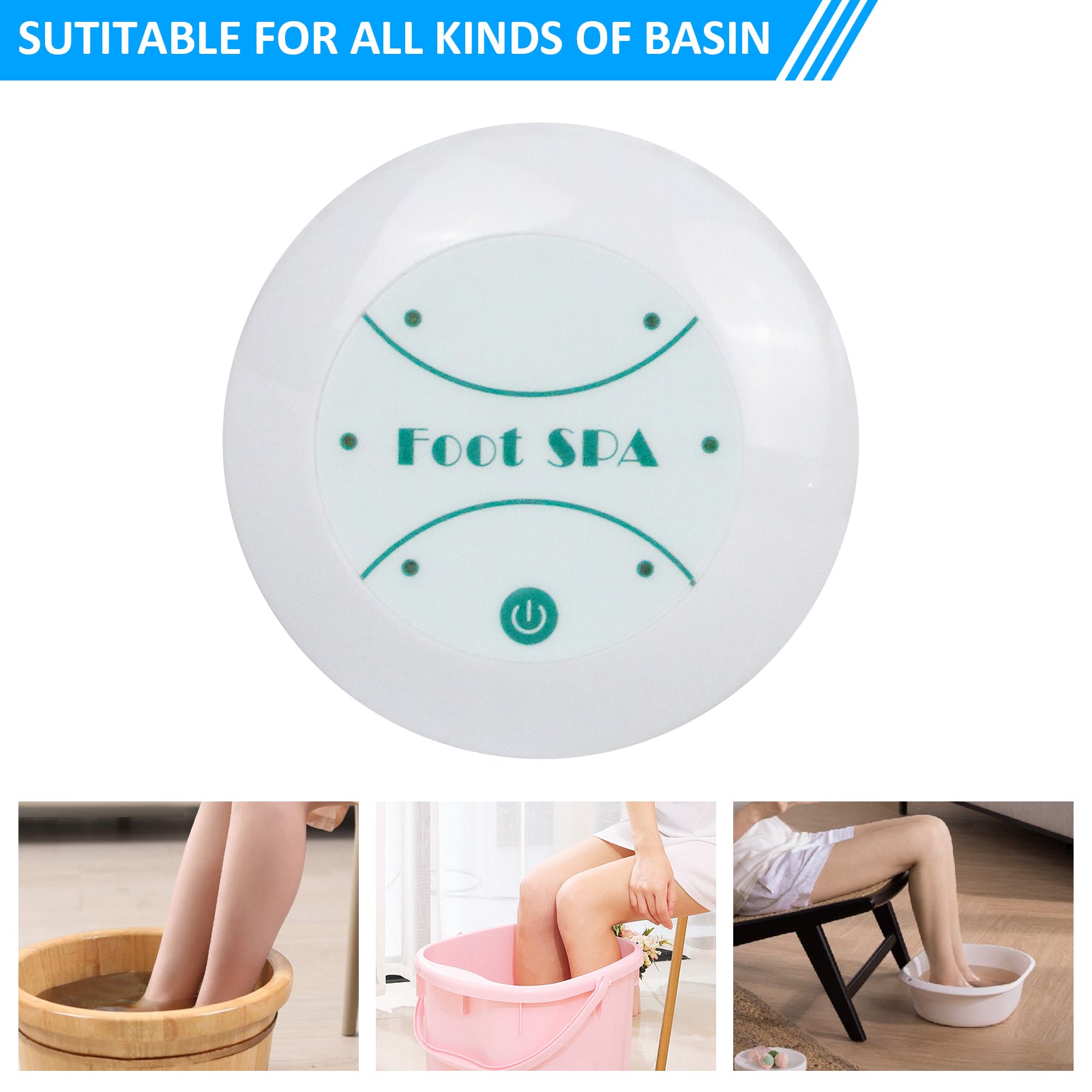 Portable Ionic Bath Spa Ion Foot Detox Machine With Tub & pack of 200 Liners