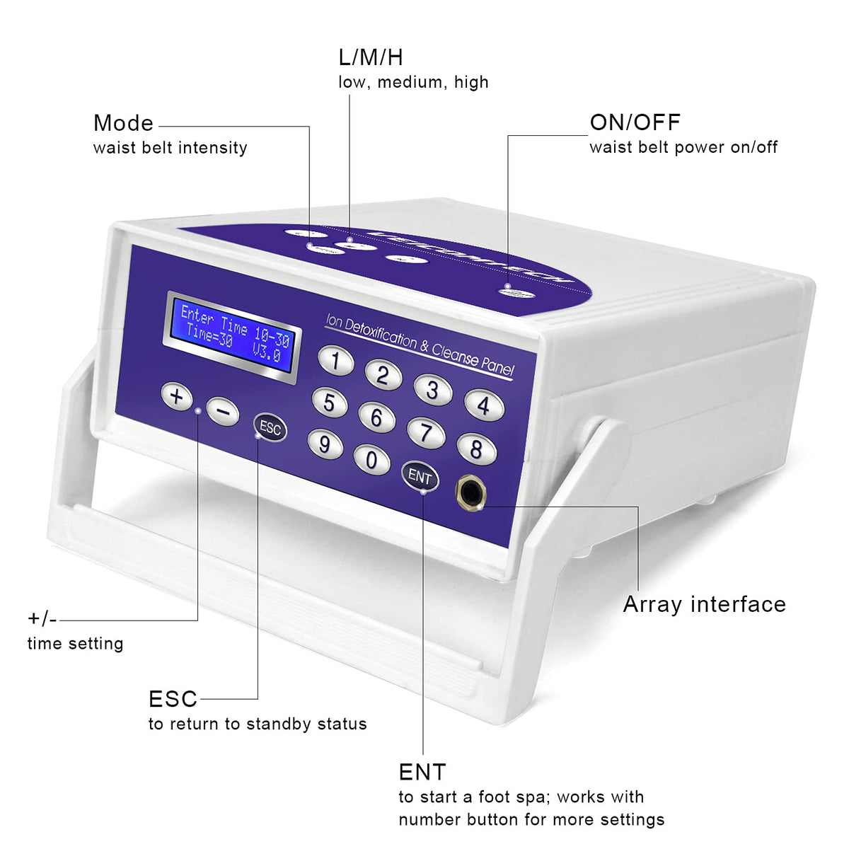 Ion Cleanse Foot Spa Detox Machine Salon Spa Detox Device With Aluminum Box