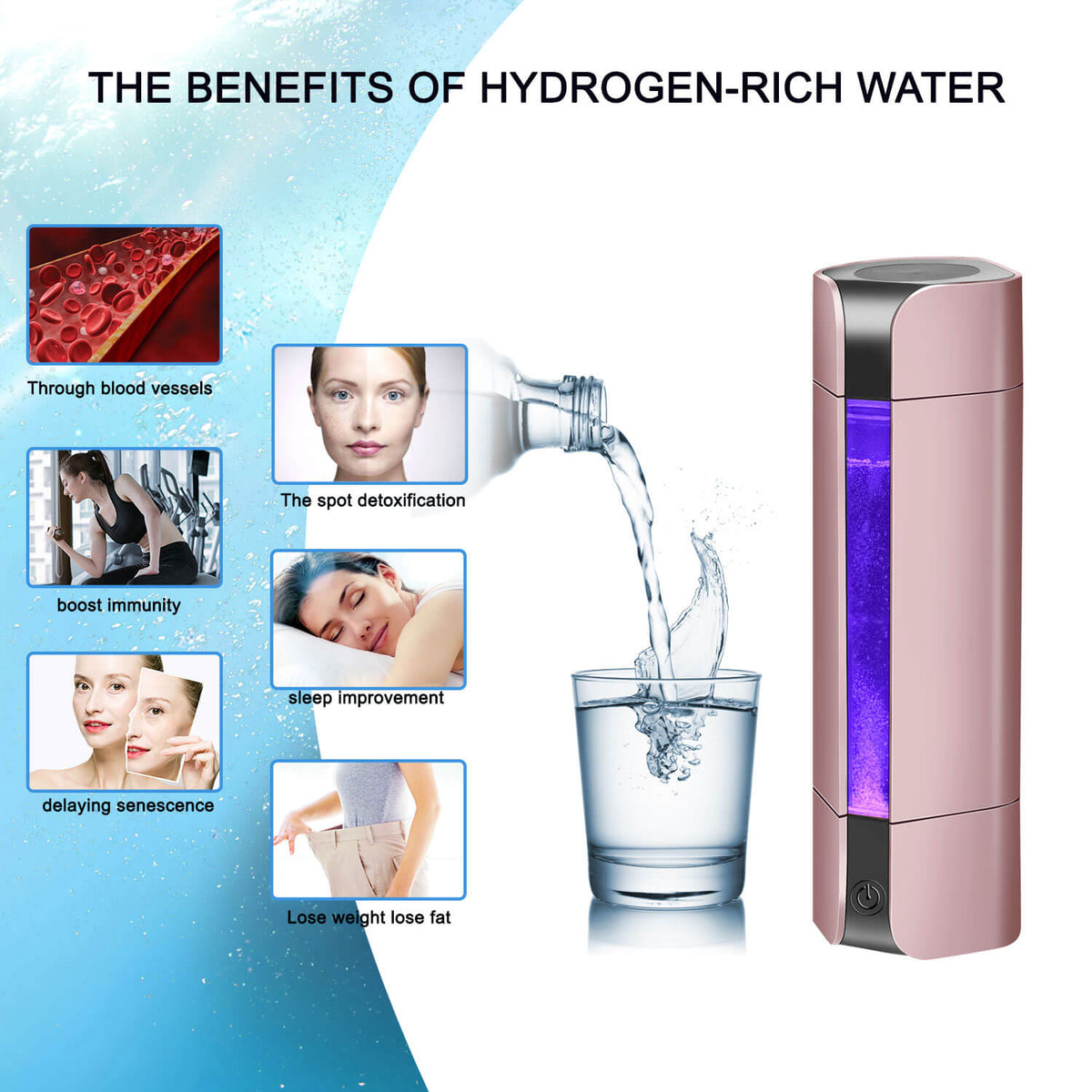 hydrogen water bottle generator